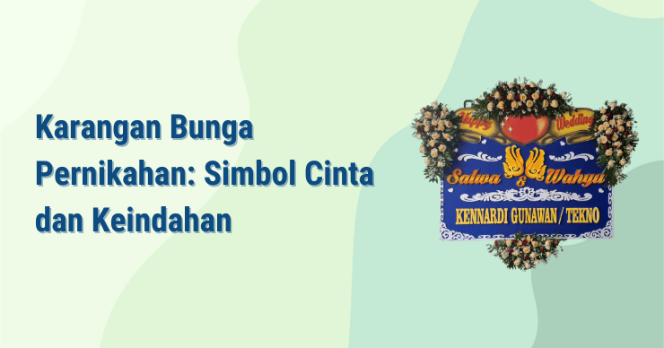 karangan bunga pernikahan