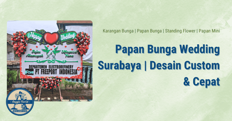Papan Bunga Wedding Surabaya
