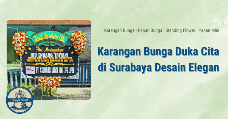 Karangan Bunga Duka Cita di Surabaya