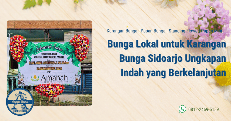 bunga lokal untuk karangan bunga Sidoarjo