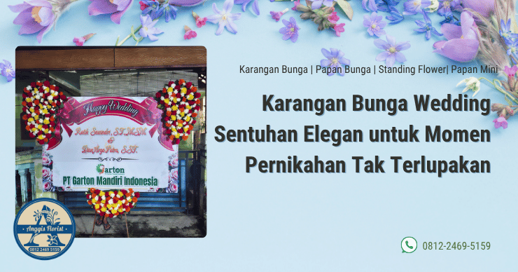 karangan bunga wedding