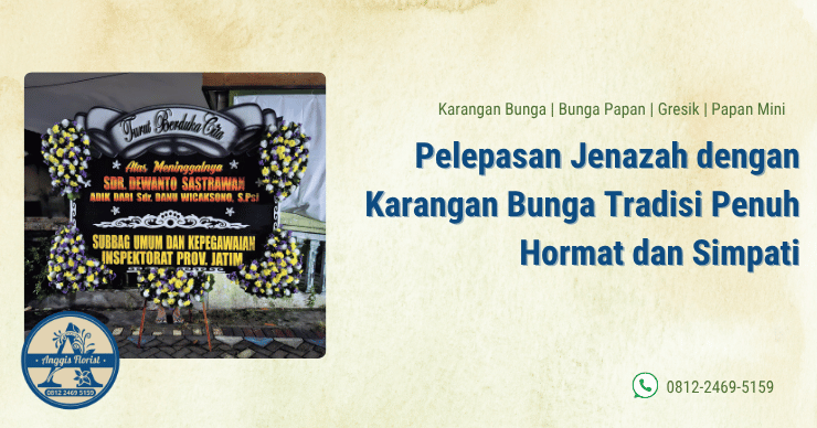 Pelepasan Jenazah dengan Karangan Bunga