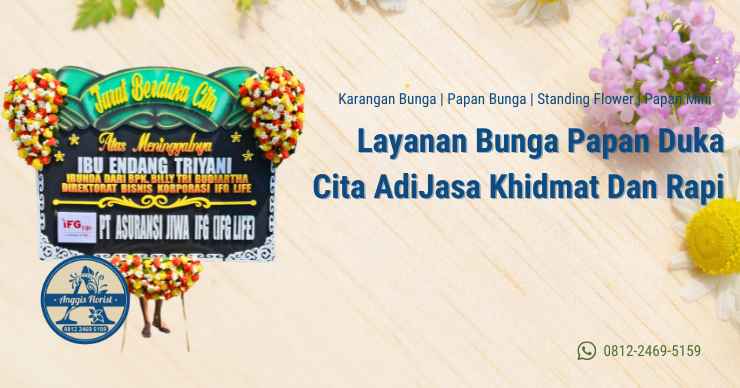 Layanan Bunga Papan Duka Cita AdiJasa Khidmat Dan Rapi