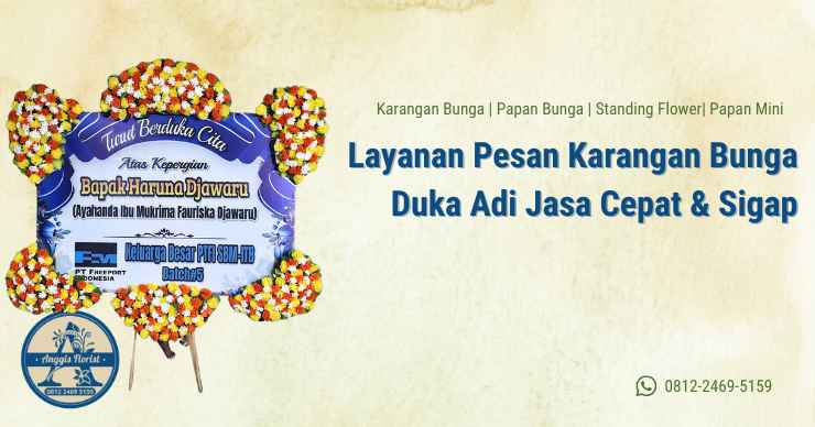 Layanan Pesan Karangan Bunga Duka Adi Jasa Cepat & Sigap